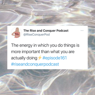 Why the energy in which you do ‘the thing’ is more important 🤯