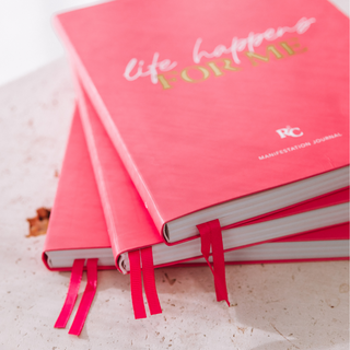 Life Happens For Me Manifestation Journal (PINK)