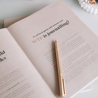 Life Happens For Me Manifestation Journal (BEIGE)